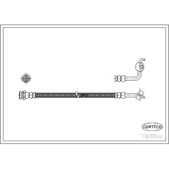 Corteco 19035081 Bremsschlauch Corteco 19035081 Bremsschlauch