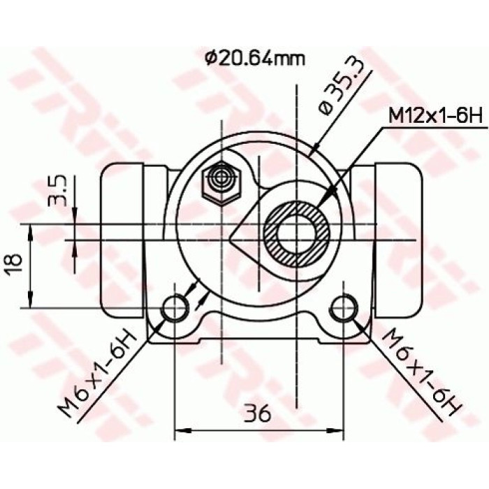 TRW BWF171 Radbremszylinder TRW BWF171 Radbremszylinder