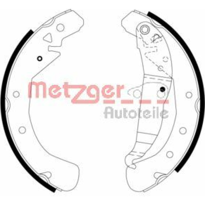 Metzger MG 967 Bremsbackensatz Metzger MG 967 Bremsbackensatz