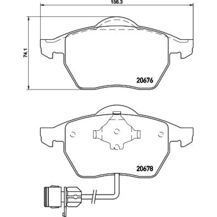 Bremsbelagsatz, Scheibenbremse 8DB 355 007-461