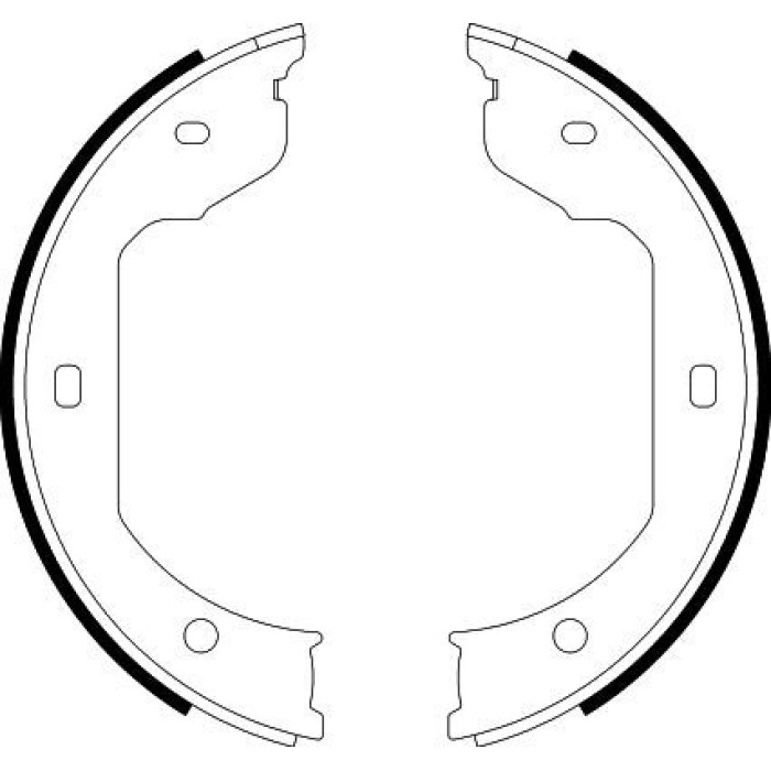 Hella 8DA 355 050-471 Bremsbackensatz, Feststellbremse Hella 8DA 355 050-471 Bremsbackensatz, Feststellbremse