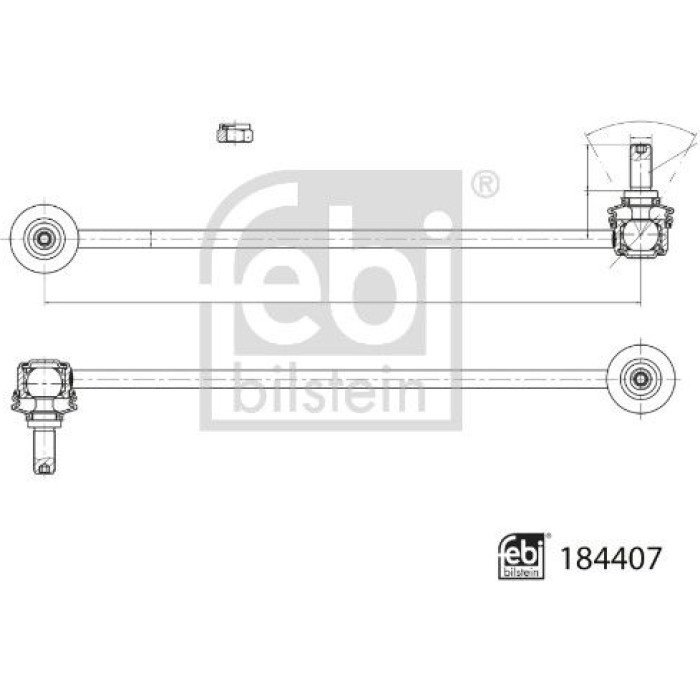 FEBI BILSTEIN 184407 Koppelstange FEBI BILSTEIN 184407 Koppelstange