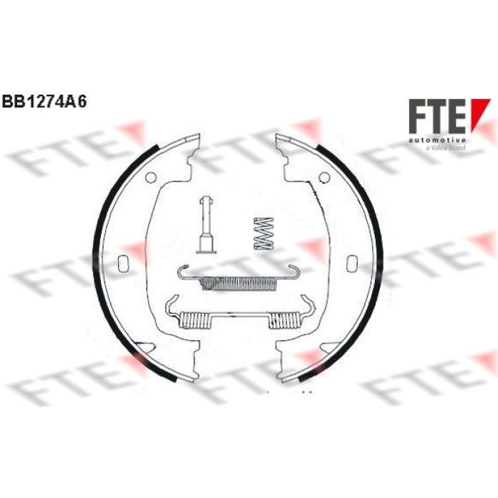 FTE 9100060 Bremsbackensatz, Feststellbremse