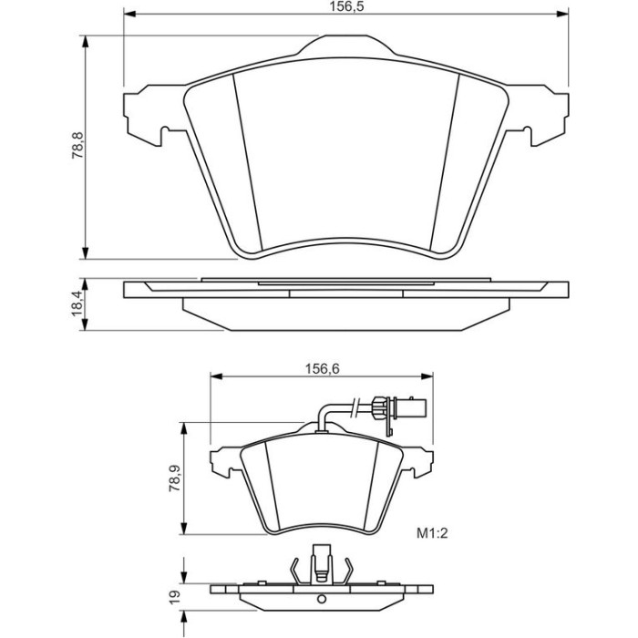 BOSCH 0 986 494 415 Bremsbelagsatz, Scheibenbremse BOSCH 0 986 494 415 Bremsbelagsatz, Scheibenbremse