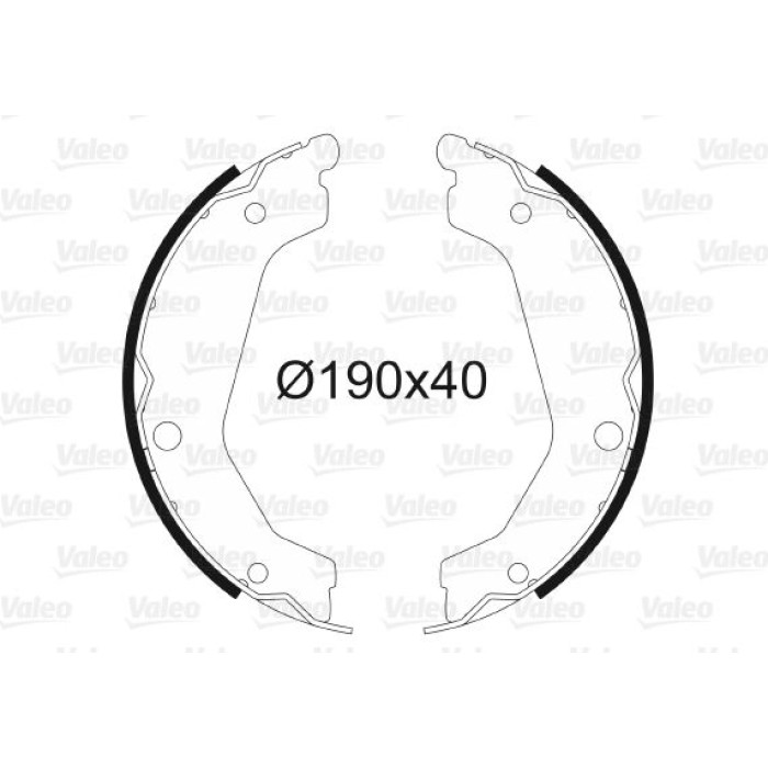 Valeo 564190 Bremsbackensatz, Feststellbremse Valeo 564190 Bremsbackensatz, Feststellbremse