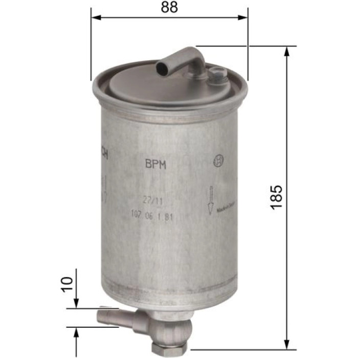 BOSCH 0 450 906 431 Kraftstofffilter