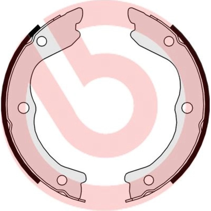 Brembo S 56 543 Bremsbackensatz, Feststellbremse ESSENTIAL LINE Brembo S 56 543 Bremsbackensatz, Feststellbremse ESSENTIAL LINE