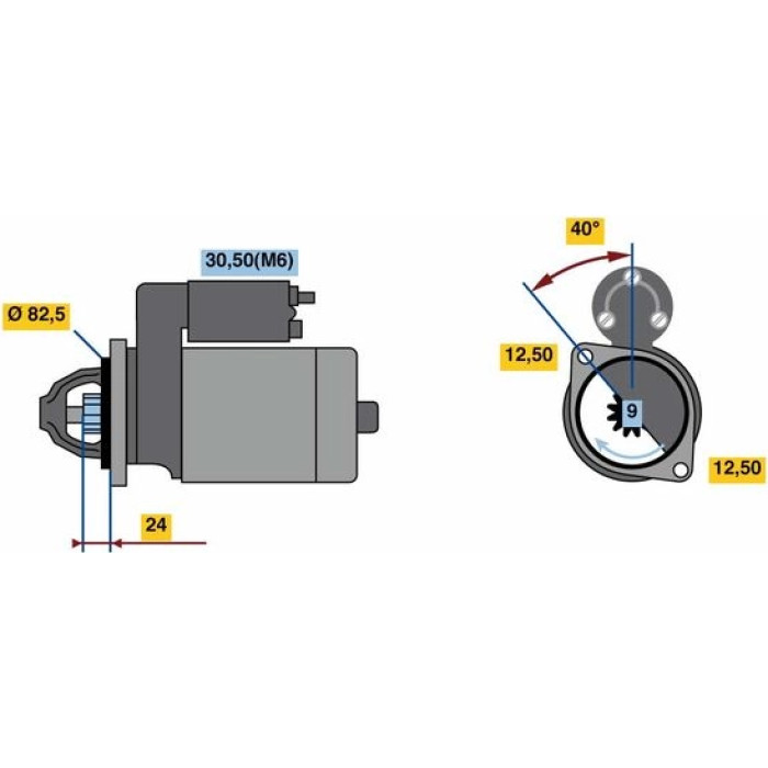 BOSCH 0 001 109 357 Starter BOSCH 0 001 109 357 Starter