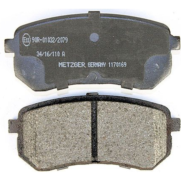 Metzger 1170169 Bremsbelagsatz, Scheibenbremse Metzger 1170169 Bremsbelagsatz, Scheibenbremse