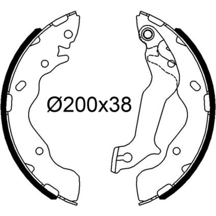 Valeo 564286 Bremsbackensatz Valeo 564286 Bremsbackensatz