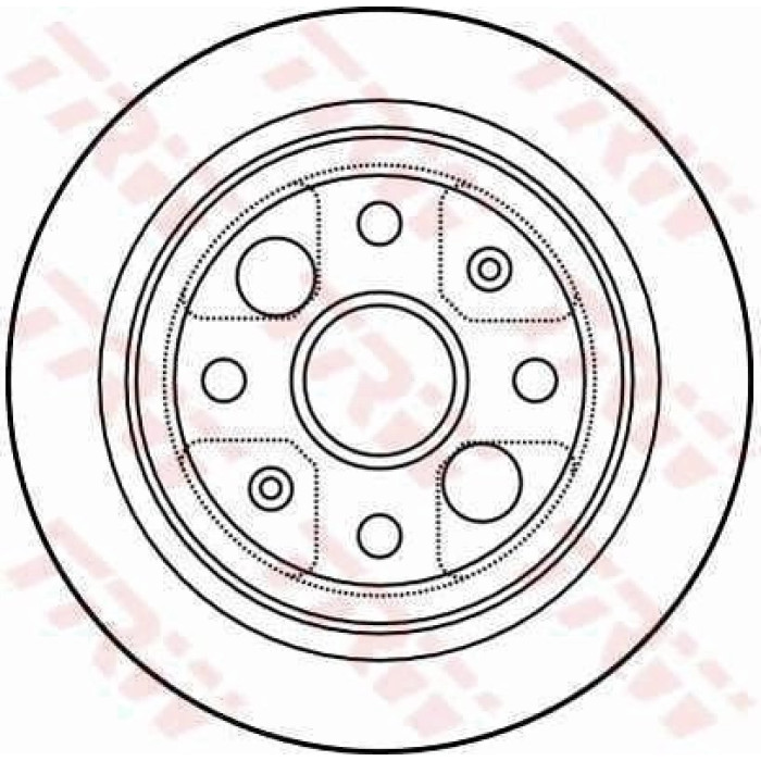 TRW DF4004 Bremsscheibe TRW DF4004 Bremsscheibe