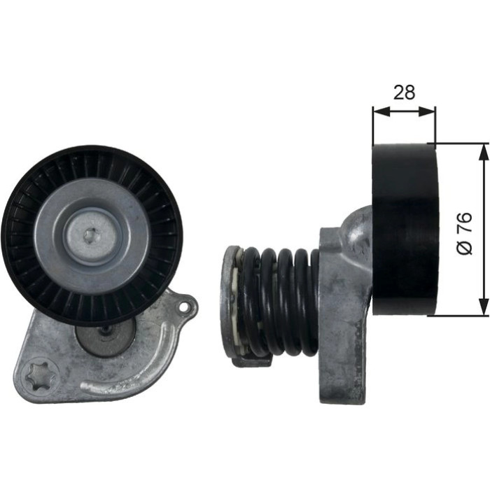 Gates T39207 Spannrolle, Keilrippenriemen DriveAlign™ Gates T39207 Spannrolle, Keilrippenriemen DriveAlign™