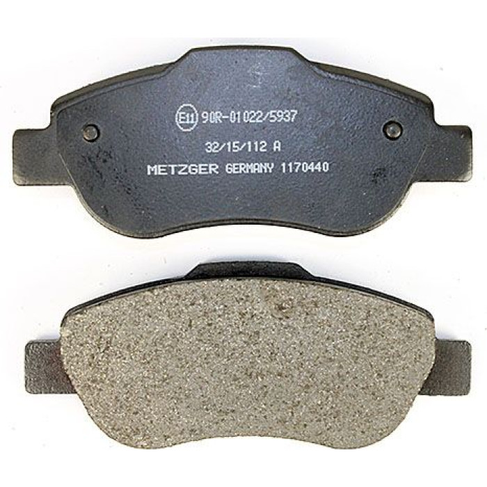 Metzger 1170440 Bremsbelagsatz, Scheibenbremse