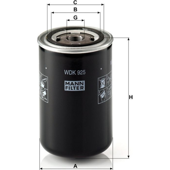 Mann-Filter WDK 925 Kraftstofffilter Mann-Filter WDK 925 Kraftstofffilter
