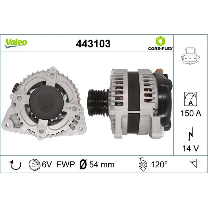 Valeo 443103 Generator CORE-FLEX Valeo 443103 Generator CORE-FLEX