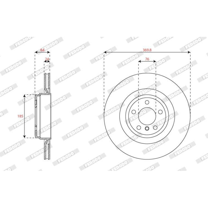Ferodo DDF2036C-1 Bremsscheibe PREMIER Ferodo DDF2036C-1 Bremsscheibe PREMIER