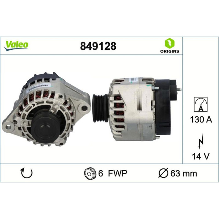 Valeo 849128 Generator ORIGINS