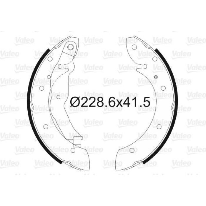 Valeo 562551 Bremsbackensatz Valeo 562551 Bremsbackensatz