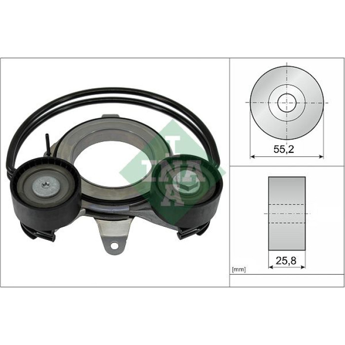 INA 534 0910 10 Riemenspanner, Keilrippenriemen INA 534 0910 10 Riemenspanner, Keilrippenriemen