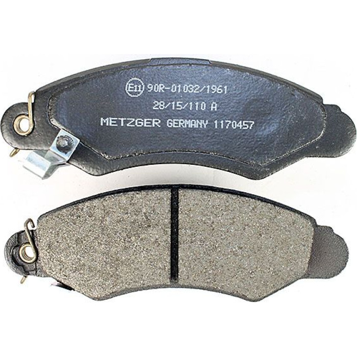 Metzger 1170457 Bremsbelagsatz, Scheibenbremse