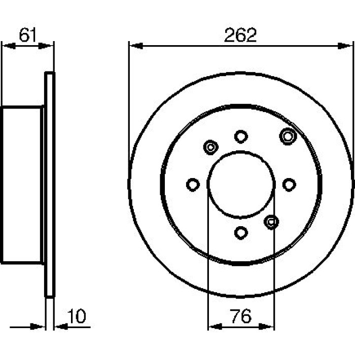 BOSCH 0 986 479 125 Bremsscheibe BOSCH 0 986 479 125 Bremsscheibe