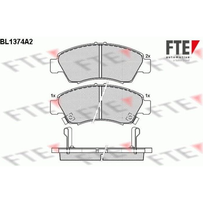 FTE 9010151 Bremsbelagsatz, Scheibenbremse FTE 9010151 Bremsbelagsatz, Scheibenbremse