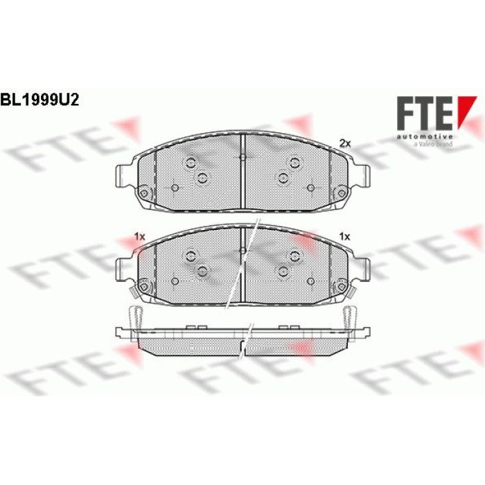 FTE 9010585 Bremsbelagsatz, Scheibenbremse FTE 9010585 Bremsbelagsatz, Scheibenbremse