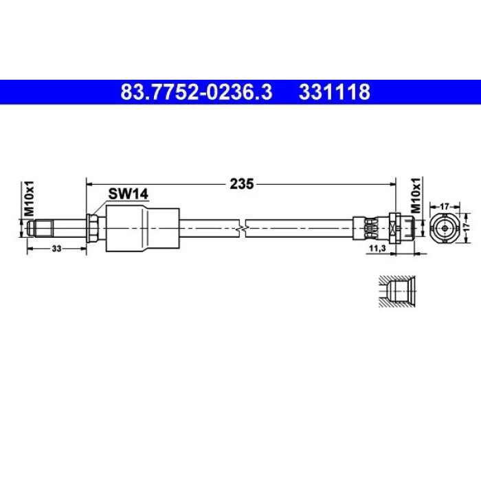 Bremsschlauch 83.7752-0236.3