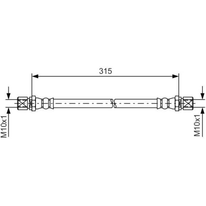 BOSCH 1 987 476 263 Bremsschlauch
