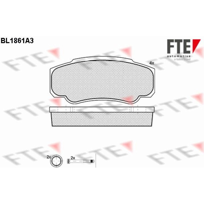 FTE 9010441 Bremsbelagsatz, Scheibenbremse FTE 9010441 Bremsbelagsatz, Scheibenbremse