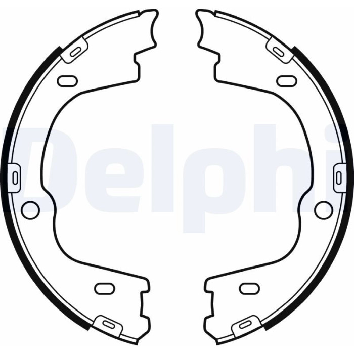 Delphi LS2086 Bremsbackensatz, Feststellbremse Delphi LS2086 Bremsbackensatz, Feststellbremse
