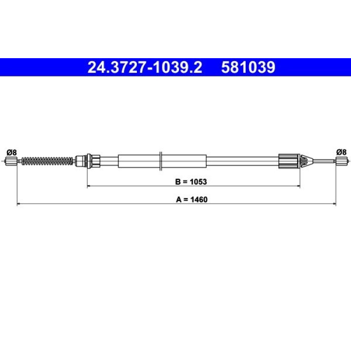 ATE 24.3727-1039.2 Seilzug, Feststellbremse