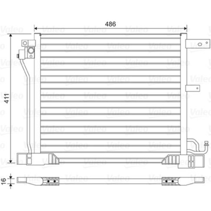 Valeo 814454 Kondensator, Klimaanlage Valeo 814454 Kondensator, Klimaanlage