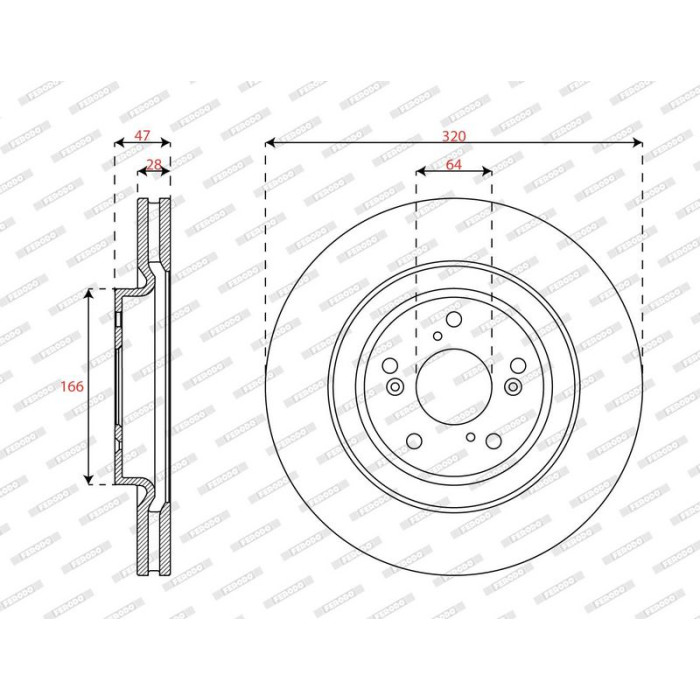 Ferodo DDF3069C Bremsscheibe PREMIER