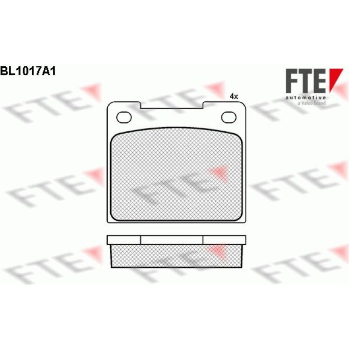 FTE 9010007 Bremsbelagsatz, Scheibenbremse FTE 9010007 Bremsbelagsatz, Scheibenbremse