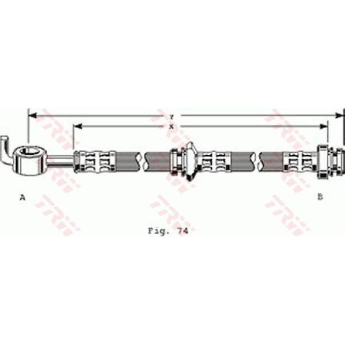 TRW PHD289 Bremsschlauch TRW PHD289 Bremsschlauch