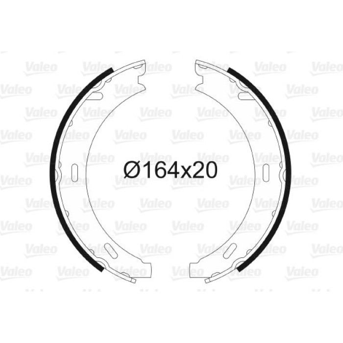 Valeo 562807 Bremsbackensatz, Feststellbremse