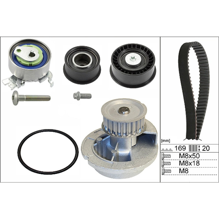 INA 530 0078 31 Wasserpumpe + Zahnriemensatz INA 530 0078 31 Wasserpumpe + Zahnriemensatz