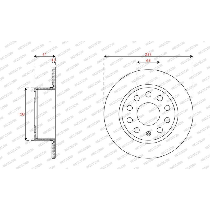 Ferodo DDF2699C Bremsscheibe PREMIER Ferodo DDF2699C Bremsscheibe PREMIER