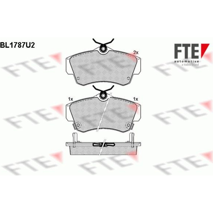 FTE 9010357 Bremsbelagsatz, Scheibenbremse FTE 9010357 Bremsbelagsatz, Scheibenbremse