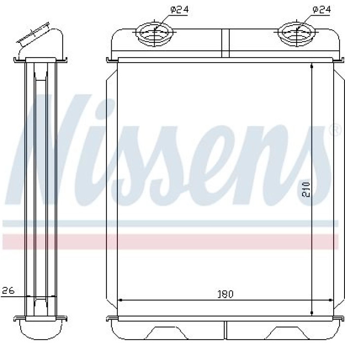 Nissens 73341 Wärmetauscher, Innenraumheizung
