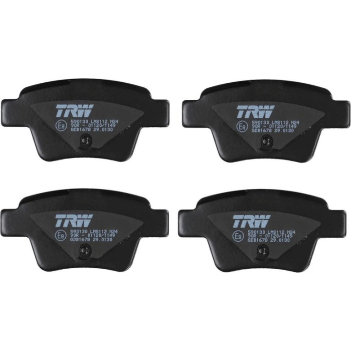 TRW GDB1678 Bremsbelagsatz, Scheibenbremse COTEC