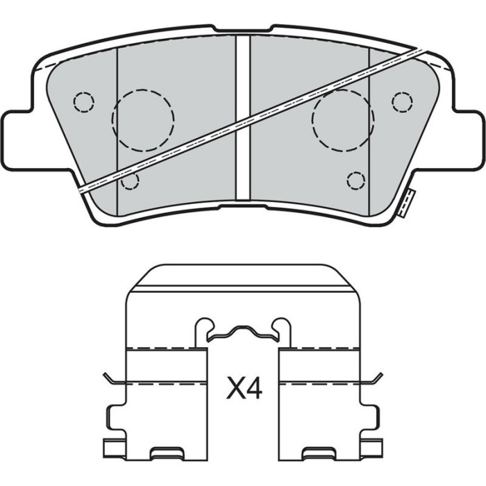 Valeo 601301 Bremsbelagsatz, Scheibenbremse