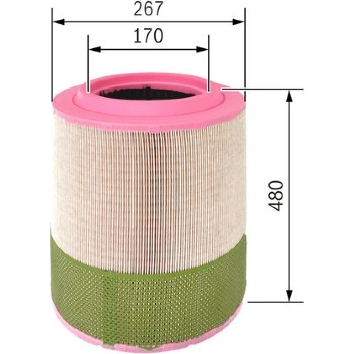 BOSCH F 026 400 249 Luftfilter BOSCH F 026 400 249 Luftfilter