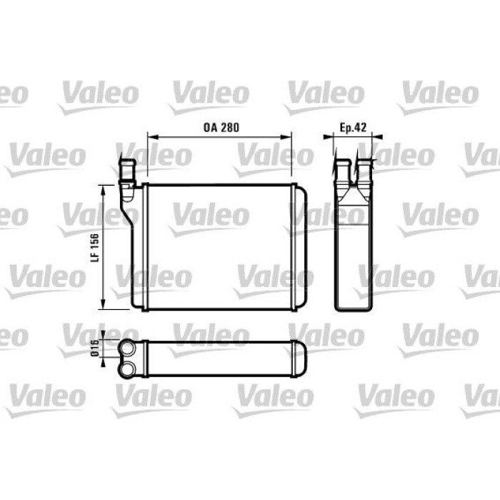 Valeo 812027 Wärmetauscher, Innenraumheizung Valeo 812027 Wärmetauscher, Innenraumheizung
