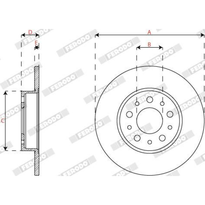 Bremsscheibe DDF2777C Bremsscheibe DDF2777C