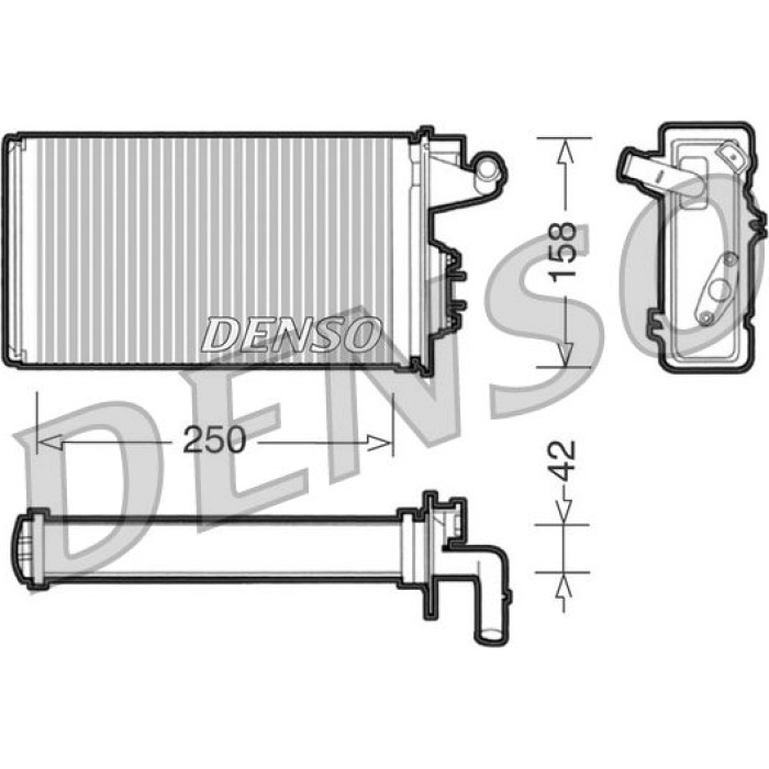 Denso DRR09010 Wärmetauscher, Innenraumheizung