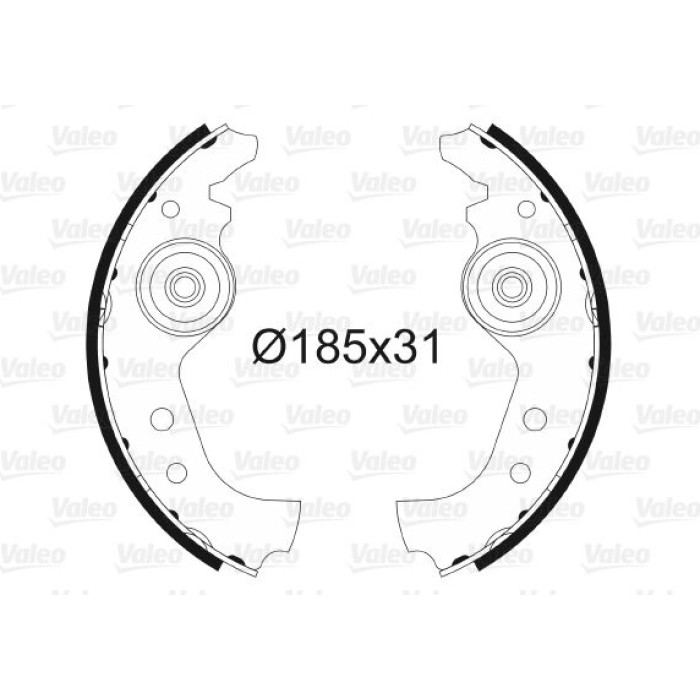 Valeo 562761 Bremsbackensatz Valeo 562761 Bremsbackensatz