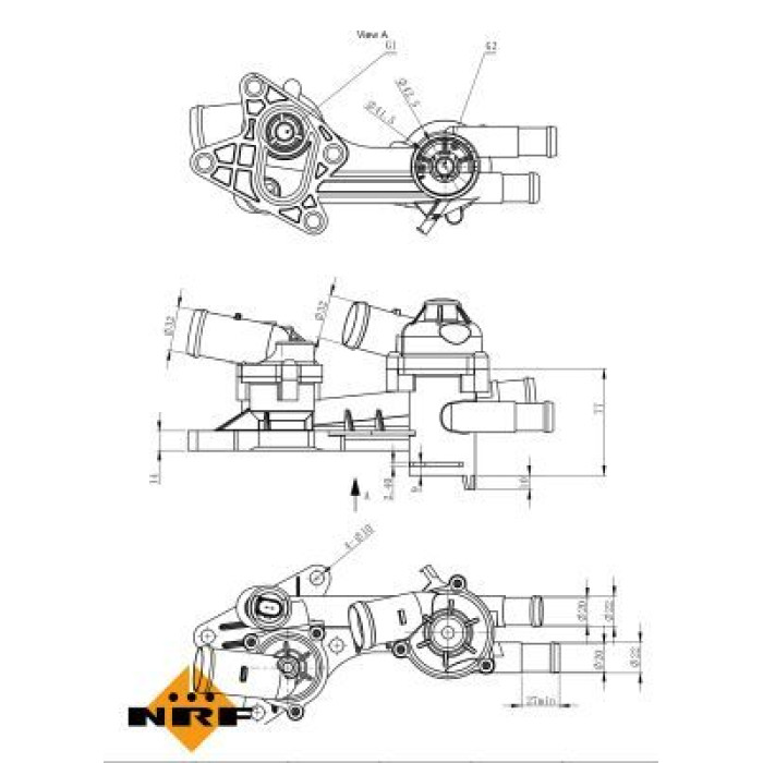 NRF 725191 Thermostat, Kühlmittel EASY FIT NRF 725191 Thermostat, Kühlmittel EASY FIT