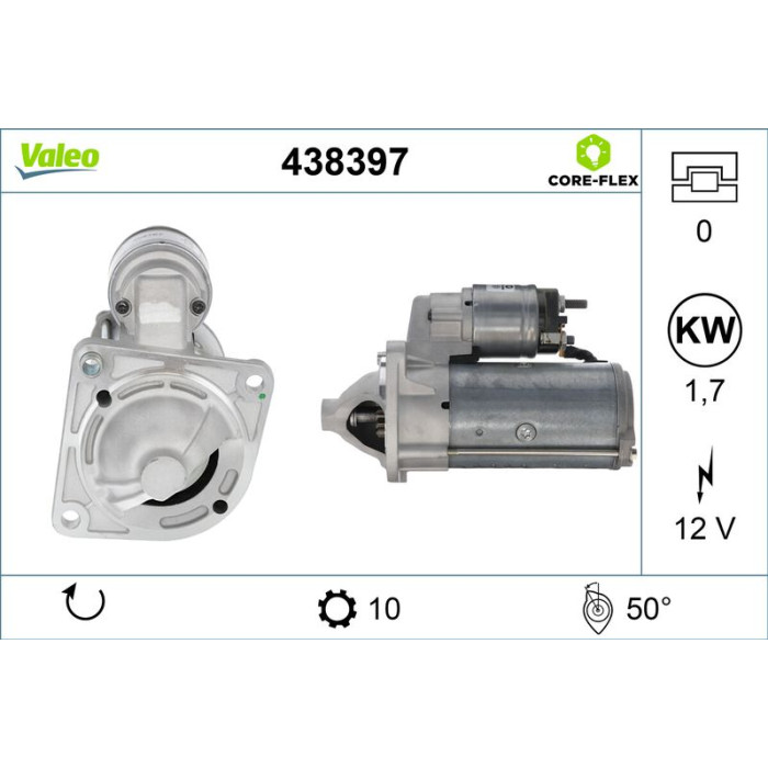 Valeo 438397 Starter CORE-FLEX Valeo 438397 Starter CORE-FLEX
